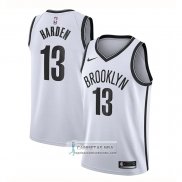 Camiseta Brooklyn Nets James Hardenl Association 2020 Blanco