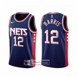 Camiseta Brooklyn Nets Joe Harris NO 12 Ciudad 2021-22 Azul