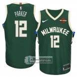 Camiseta Bucks Jabari Parker Motorcycles Harlry 2017-18 Verde