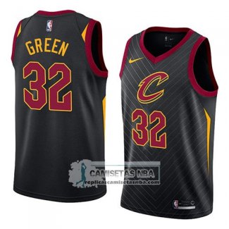 Camiseta Cavaliers Jeff Green Statement 2018 Negro