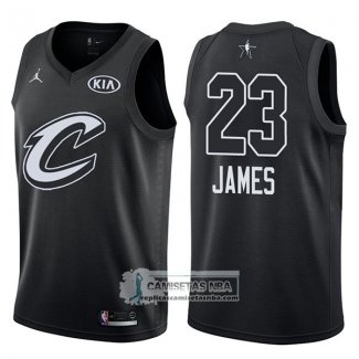 Camiseta All Star 2018 Cavaliers Lebron James 23 Negro