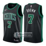 Camiseta Celtics Jaylen Brown Statement 2017-18 Negro