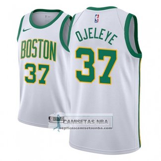 Camiseta Celtics Semi Ojeleye Ciudad 2018-19 Blanco