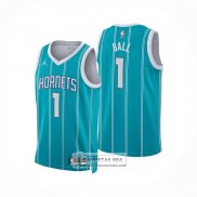 Camiseta Charlotte Hornets LaMelo Ball NO 1 Icon 2024-25 Verde