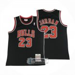 Camiseta Chicago Bulls Michael Jordan NO 23 Autentico 1997-98 Negro