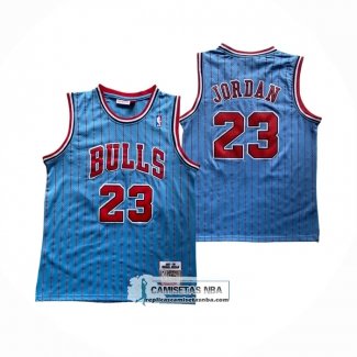 Camiseta Chicago Bulls Michael Jordan NO 23 Mitchell & Ness 1997-98 Azul3