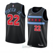 Camiseta Chicago Bulls Otto Porter Jr. Ciudad 2018-19 Negro