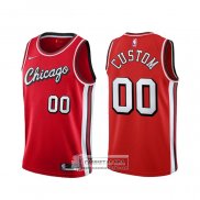 Camiseta Chicago Bulls Personalizada Ciudad 2021-22 Rojo