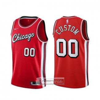 Camiseta Chicago Bulls Personalizada Ciudad 2021-22 Rojo