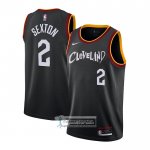 Camiseta Cleveland Cavaliers Collin Sexton Ciudad 2020-21 Negro