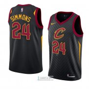 Camiseta Cleveland Cavaliers Kobi Simmons Statement 2018 Negro