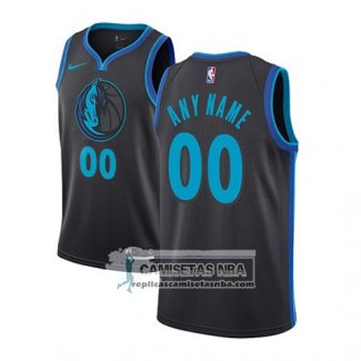 Camiseta Dallas Mavericks Personalizada Ciudad 2018-19 Azul