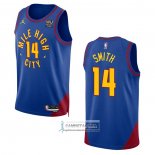 Camiseta Denver Nuggets Ish Smith NO 14 Statement 2022-23 Azul