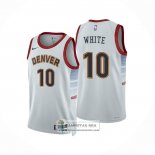Camiseta Denver Nuggets Jack White NO 10 Ciudad 2022-23 Blanco