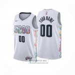 Camiseta Denver Nuggets Personalizada Ciudad 2024-25 Blanco