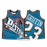 Camiseta Detroit Pistons Blake Griffin Mitchell & Ness Big Face Azul