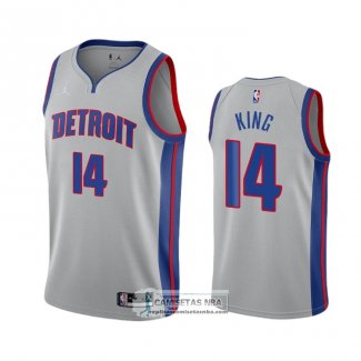 Camiseta Detroit Pistons Louis King Statement 2020-21 Gris