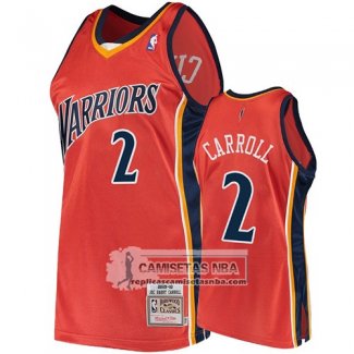 Camiseta Golden State Warriors Joe Barry Carroll 2009-10 Hardwood Classics Naranja