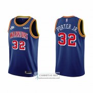 Camiseta Golden State Warriors Otto Porter Jr. NO 32 75th Anniversary Azul