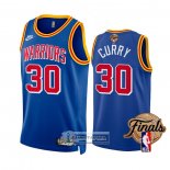 Camiseta Golden State Warriors Stephen Curry NO 30 Classic 2022 NBA Finals Azul