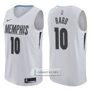 Camiseta Grizzlies Ivan Rabb Ciudad 2017-18 Blanco