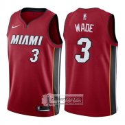 Camiseta Heat Dwyane Wade Statement 2017-18 Rojo