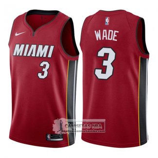 Camiseta Heat Dwyane Wade Statement 2017-18 Rojo