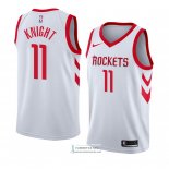 Camiseta Houston Rockets Brandon Knight Association 2018 Blanco