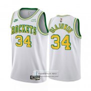 Camiseta Houston Rockets Hakeem Olajuwon NO 34 Classic 2022-23 Blanco