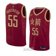 Camiseta Houston Rockets Isaiah Hartenstein Ciudad 2018-19 Rojo