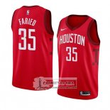 Camiseta Houston Rockets Kenneth Faried Earned 2018-19 Rojo
