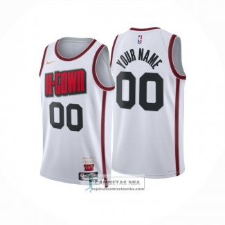 Camiseta Houston Rockets Personalizada Ciudad 2024-25 Blanco