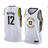 Camiseta Indiana Pacers Damien Wilkins Association 2018 Blanco