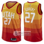 Camiseta Jazz Rudy Gobert Ciudad 2017-18 Amarillo