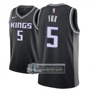 Camiseta Kings De'aaron Fox Statement 2018-19 Negro