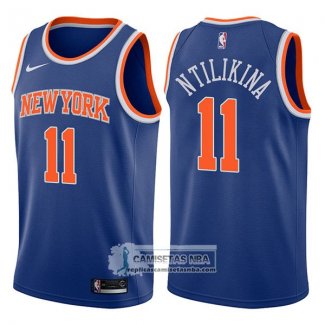 Camiseta Knicks Frank Ntilikina Icon 2017-18 Azul