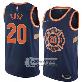 Camiseta Knicks Kevin Knox Ciudad 2018 Azul