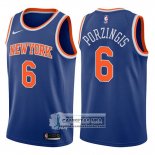 Camiseta Knicks Kristaps Porzingis 2017-18 Azul