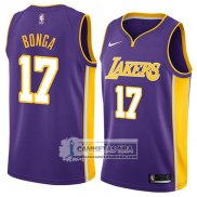 Camiseta Lakers Isaac Bonga Statement 2018 Violeta