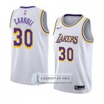 Camiseta Lakers Jeffrey Carroll Association 2018 Blanco