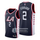 Camiseta Los Angeles Clippers Kawhi Leonard Ciudad 2019 Negro
