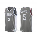 Camiseta Los Angeles Clippers Luke Kennard Earned 2020-21 Gris