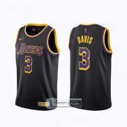 Camiseta Los Angeles Lakers Anthony Davis Earned 2020-21 Negro