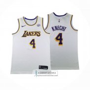 Camiseta Los Angeles Lakers Dalton Knecht NO 4 Association 2024-25 Blanco