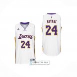 Camiseta Los Angeles Lakers Kobe Bryant NO 24 Blanco