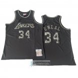 Camiseta Los Angeles Lakers Kobe Bryant NO 34 Swingman Mitchell & Ness 1996-97 Negro