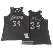 Camiseta Los Angeles Lakers Kobe Bryant NO 34 Swingman Mitchell & Ness 1996-97 Negro