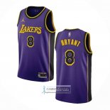 Camiseta Los Angeles Lakers Kobe Bryant NO 8 Statement 2022-23 Violeta