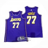 Camiseta Los Angeles Lakers Luka Doncic NO 77 Statement 2025-26 Violeta