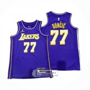 Camiseta Los Angeles Lakers Luka Doncic NO 77 Statement 2025-26 Violeta